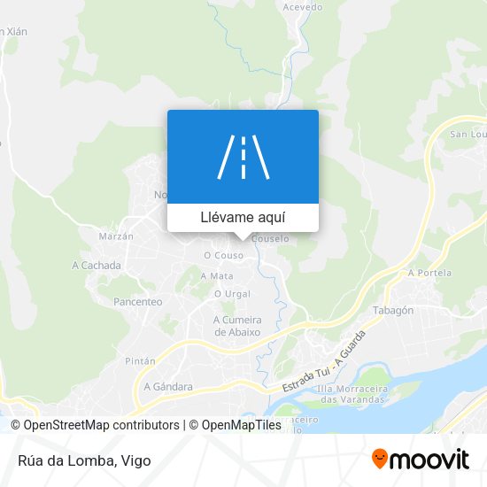 Mapa Rúa da Lomba