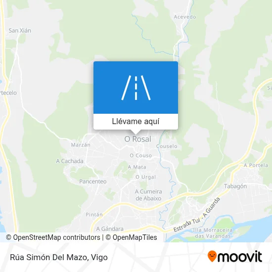 Mapa Rúa Simón Del Mazo