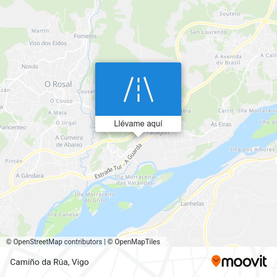 Mapa Camiño da Rúa