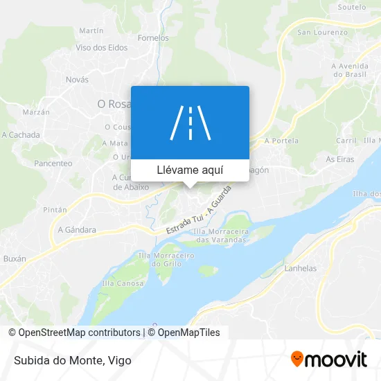 Mapa Subida do Monte