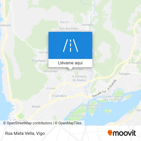 Mapa Rúa Mata Vella