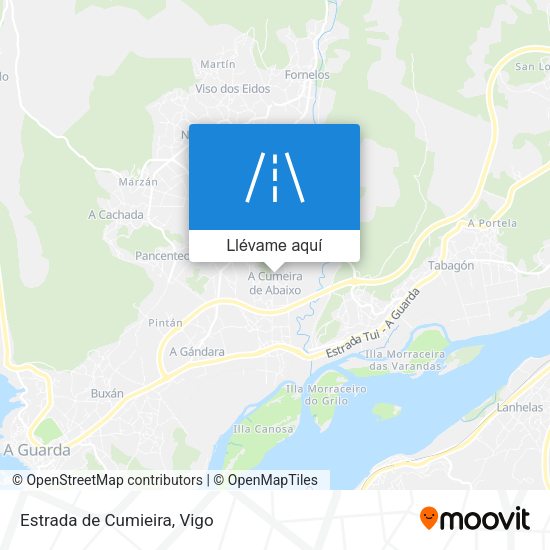Mapa Estrada de Cumieira