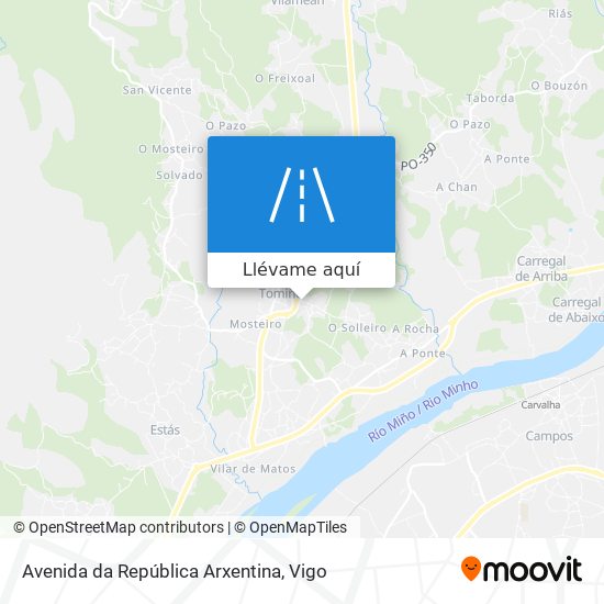 Mapa Avenida da República Arxentina