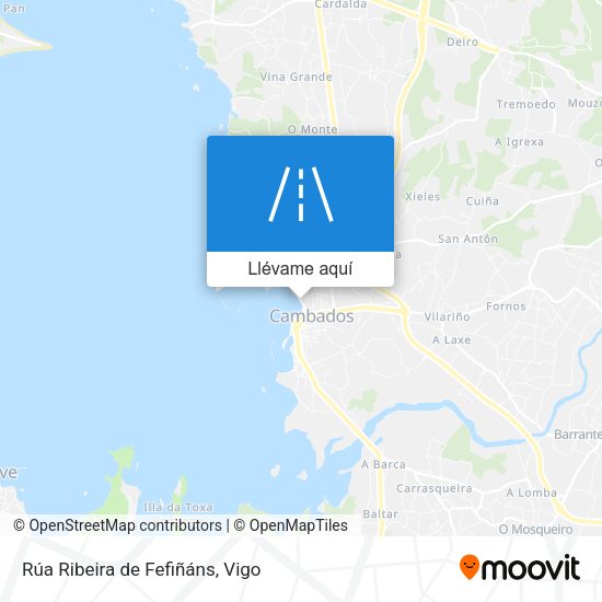 Mapa Rúa Ribeira de Fefiñáns