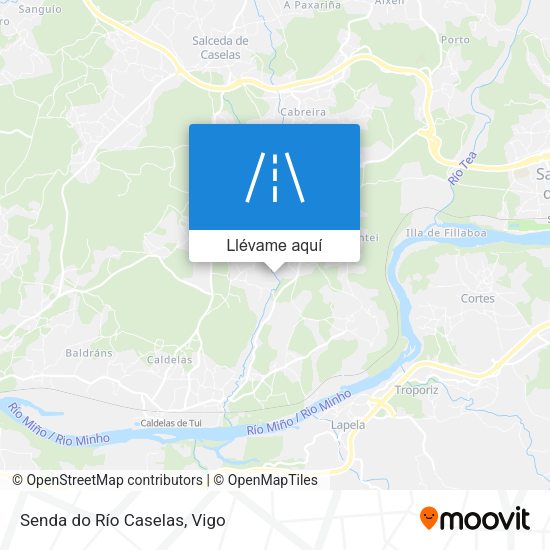 Mapa Senda do Río Caselas