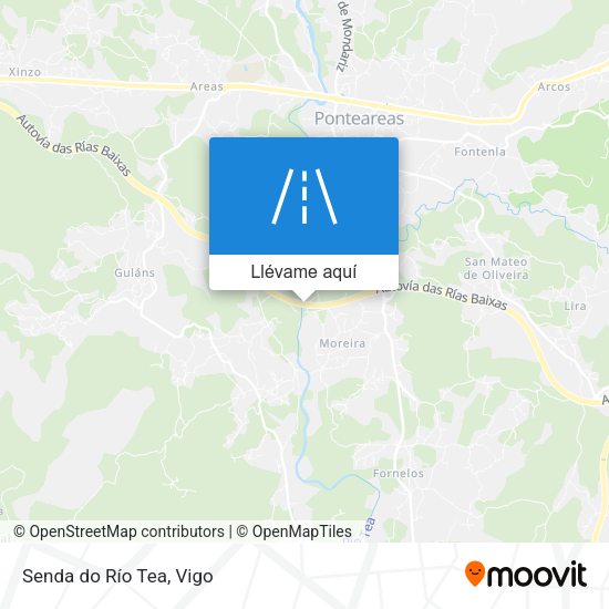 Mapa Senda do Río Tea