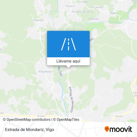 Mapa Estrada de Mondariz