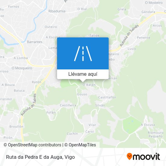 Mapa Ruta da Pedra E da Auga