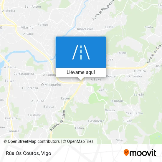 Mapa Rúa Os Coutos