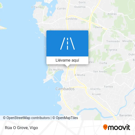 Mapa Rúa O Grove