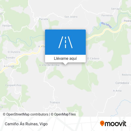 Mapa Camiño Ás Ruínas