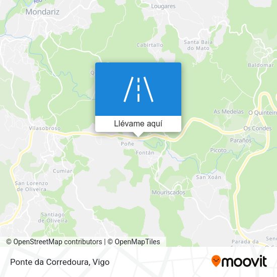 Mapa Ponte da Corredoura