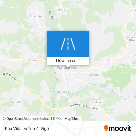Mapa Rúa Vidales Tomé