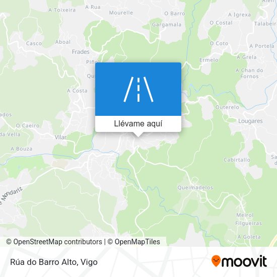 Mapa Rúa do Barro Alto