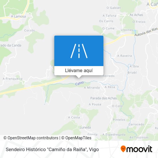 Mapa Sendeiro Histórico "Camiño da Raíña"