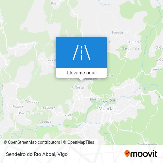 Mapa Sendeiro do Río Aboal