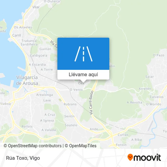 Mapa Rúa Toxo
