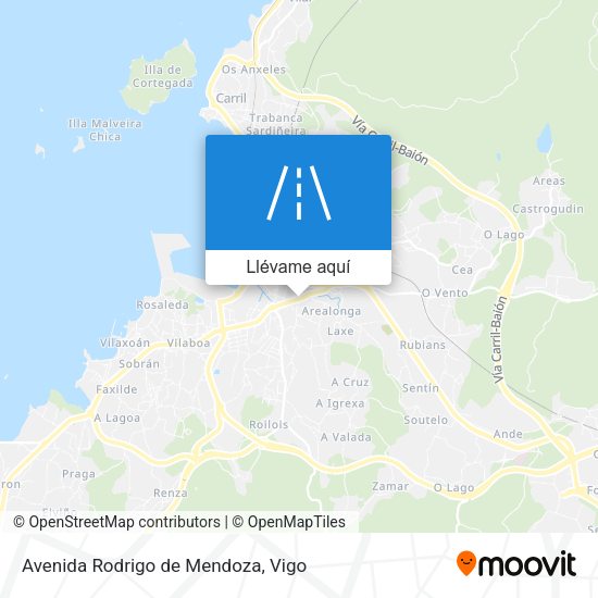 Mapa Avenida Rodrigo de Mendoza