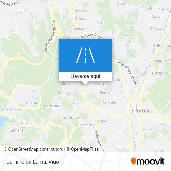 Mapa Camiño da Lama