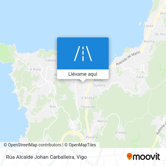 Mapa Rúa Alcalde Johan Carballeira