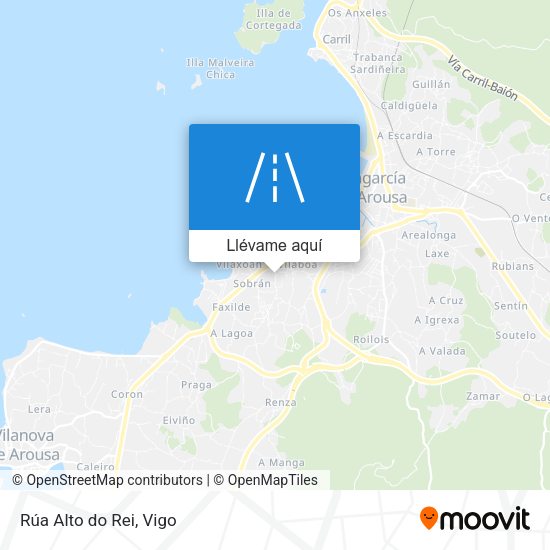 Mapa Rúa Alto do Rei