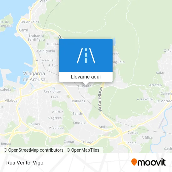 Mapa Rúa Vento