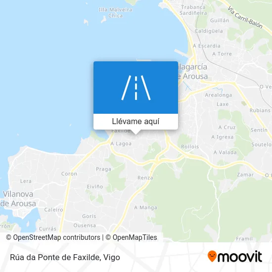 Mapa Rúa da Ponte de Faxilde