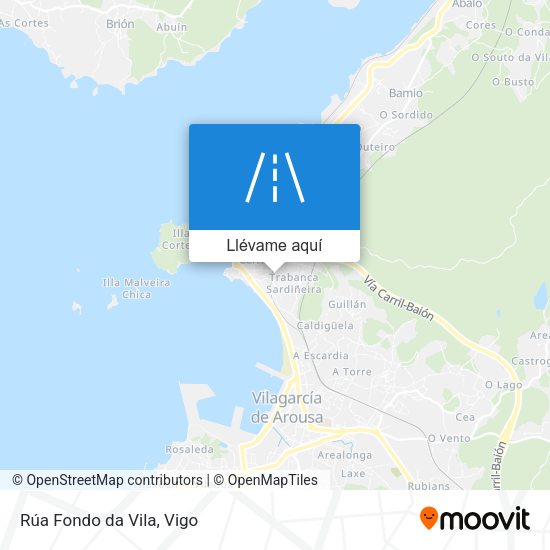 Mapa Rúa Fondo da Vila