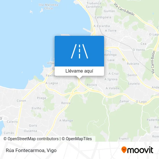 Mapa Rúa Fontecarmoa