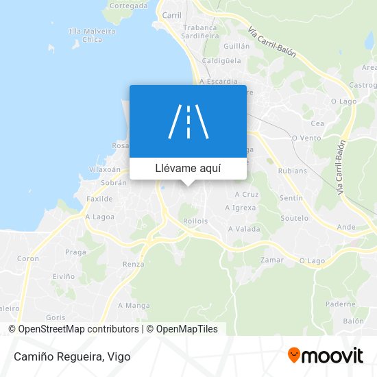 Mapa Camiño Regueira