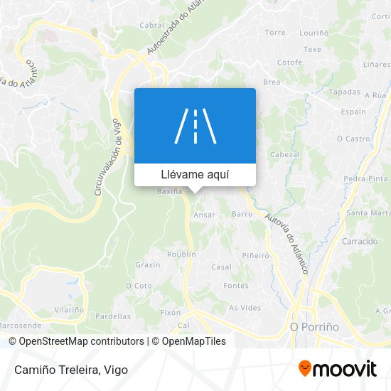 Mapa Camiño Treleira