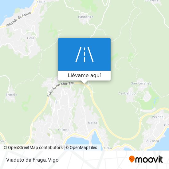 Mapa Viaduto da Fraga