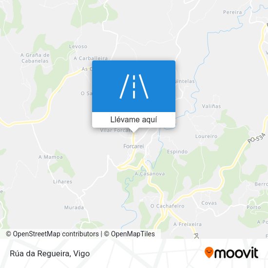 Mapa Rúa da Regueira