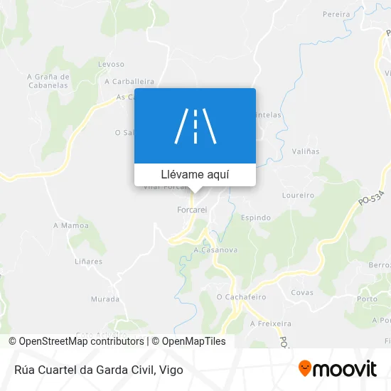 Mapa Rúa Cuartel da Garda Civil