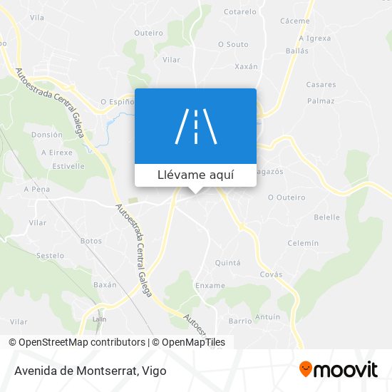 Mapa Avenida de Montserrat
