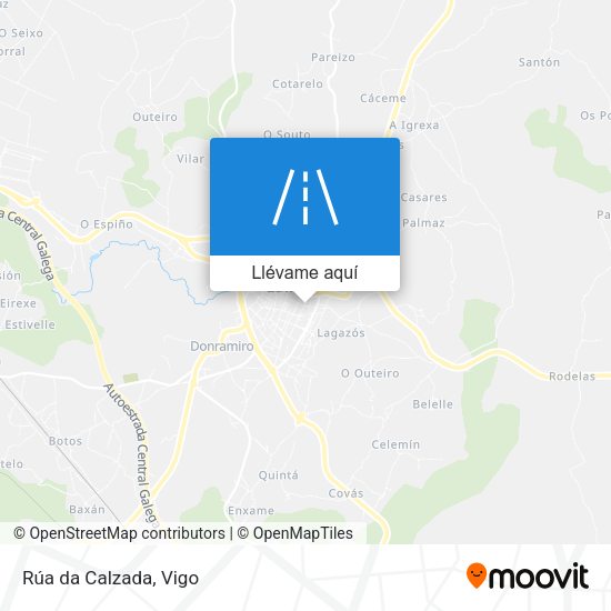 Mapa Rúa da Calzada