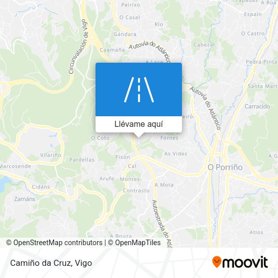 Mapa Camiño da Cruz