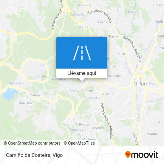 Mapa Camiño da Costeira