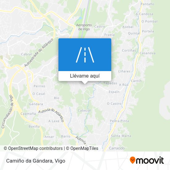 Mapa Camiño da Gándara