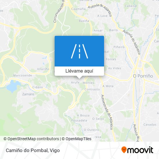 Mapa Camiño do Pombal