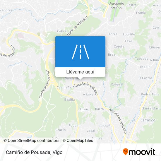 Mapa Camiño de Pousada