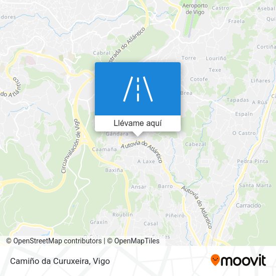 Mapa Camiño da Curuxeira