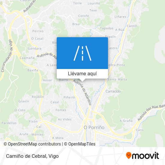 Mapa Camiño de Cebral