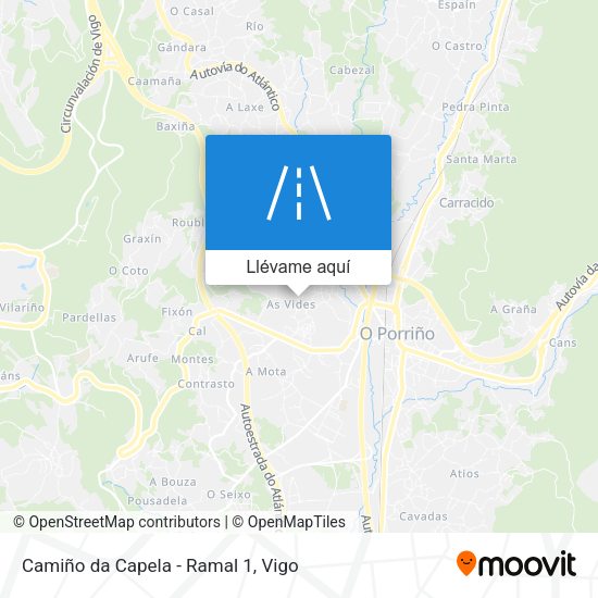 Mapa Camiño da Capela - Ramal 1