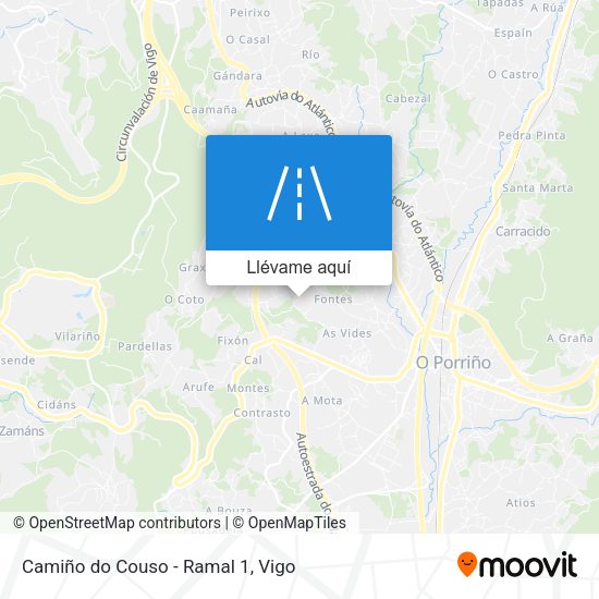 Mapa Camiño do Couso - Ramal 1