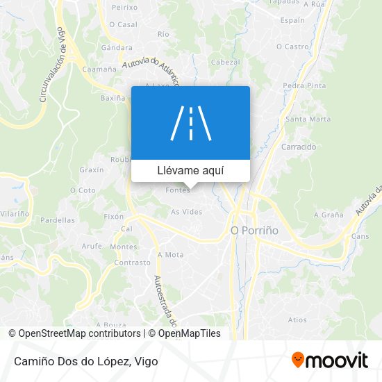 Mapa Camiño Dos do López