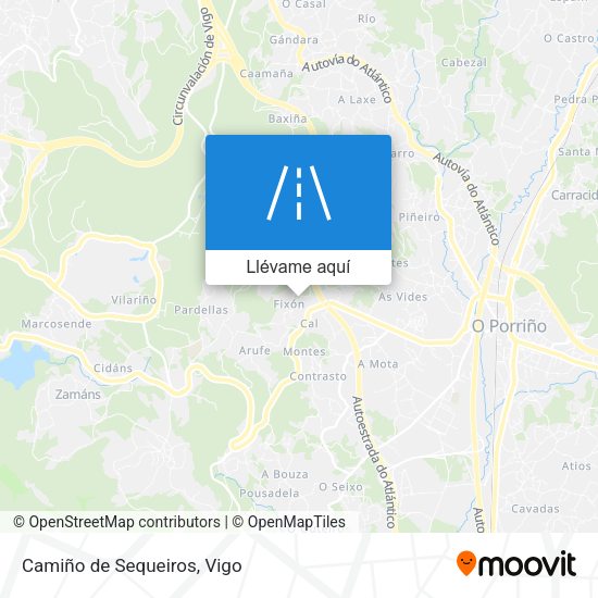 Mapa Camiño de Sequeiros