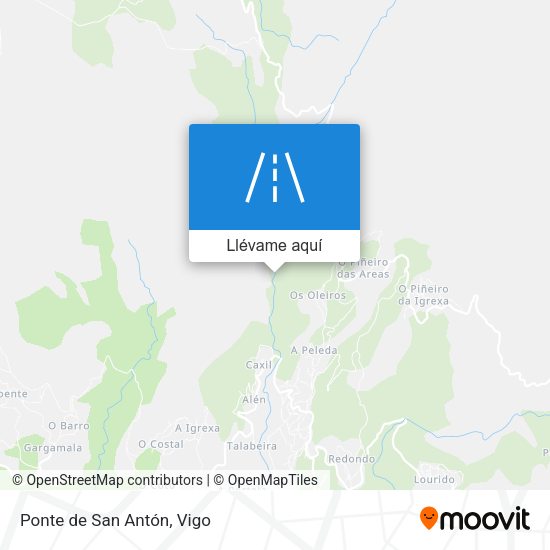 Mapa Ponte de San Antón