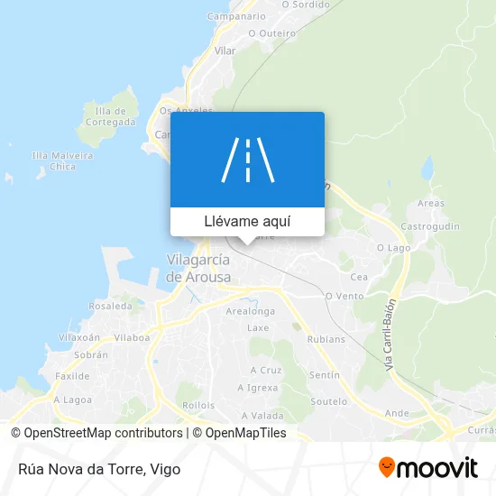 Mapa Rúa Nova da Torre