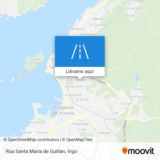 Mapa Rúa Santa María de Guillán